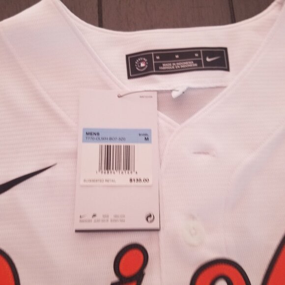 Men's Nike Adley Rutschman White Baltimore Orioles Replica Player Jersey-Medium - Picture 7 of 11